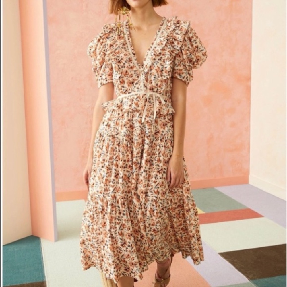 (Ulla Johnson) Lisette Dress in Pearl - Size 2